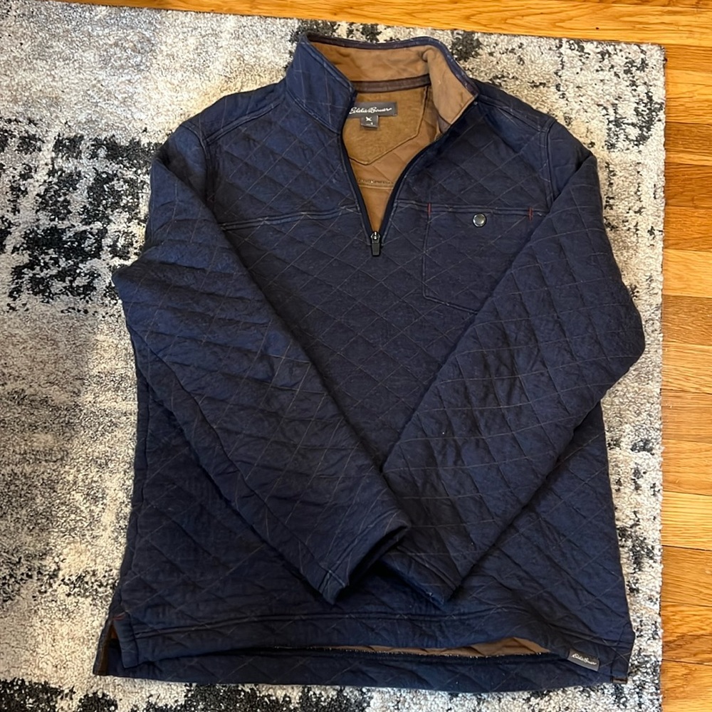 Eddie Bauer Quilted Quarter Zip Pullover